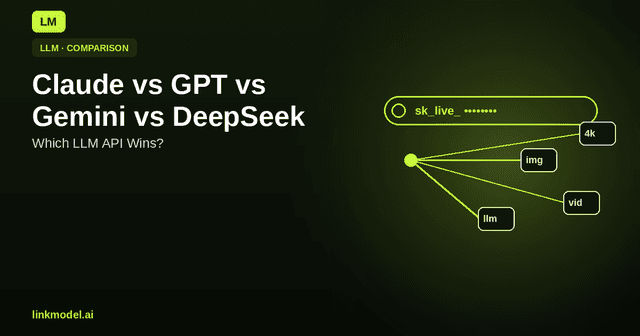 Claude vs GPT vs Gemini vs DeepSeek: Which LLM API Wins? | LinkModel