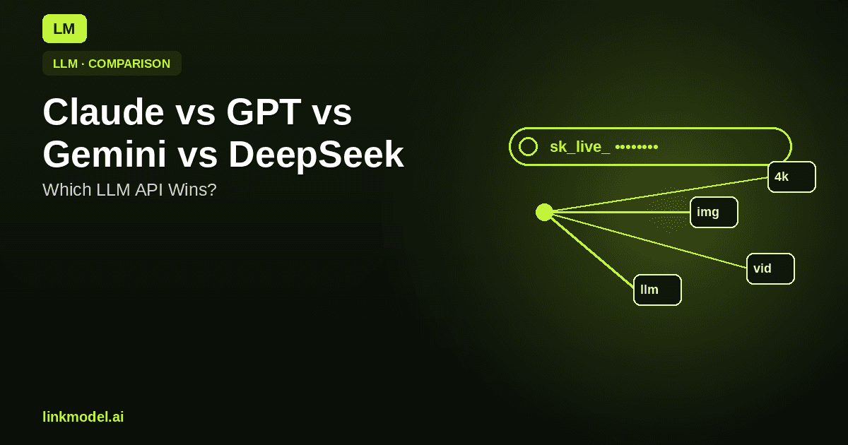 Claude vs GPT vs Gemini vs DeepSeek: Which LLM API Wins?
