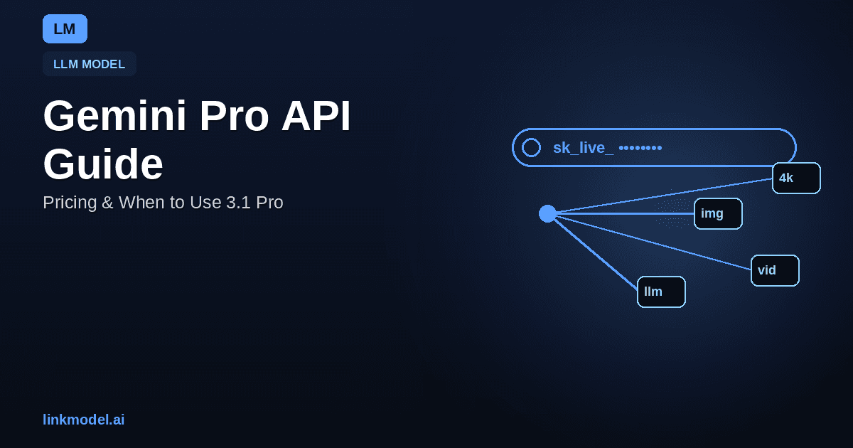 Gemini Pro API Guide: Pricing & When to Use Gemini 3.1 Pro
