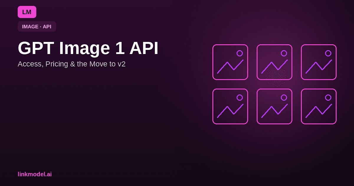 GPT Image 1 API: Access, Pricing & Why to Move to GPT Image 2